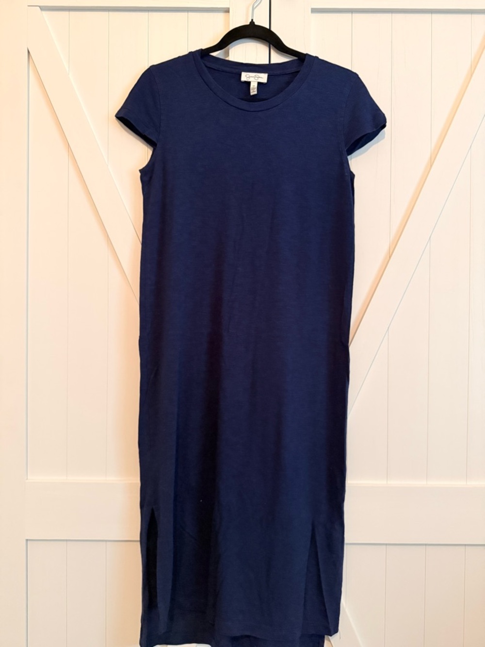 Jessica Simpson Navy MIDI T-Shirt Dress
